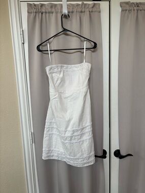 Old Navy White cotton strapless Sundress